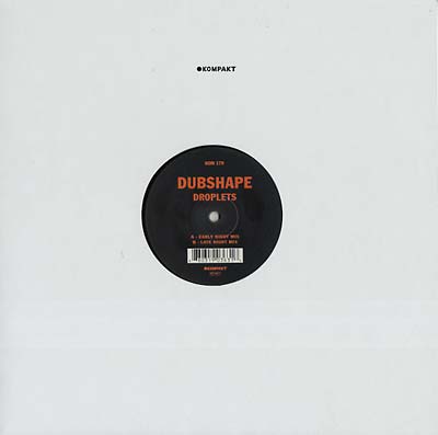 DUBSHAPE - Droplets [Vinyl] (ONLINE ORDER ONLY)