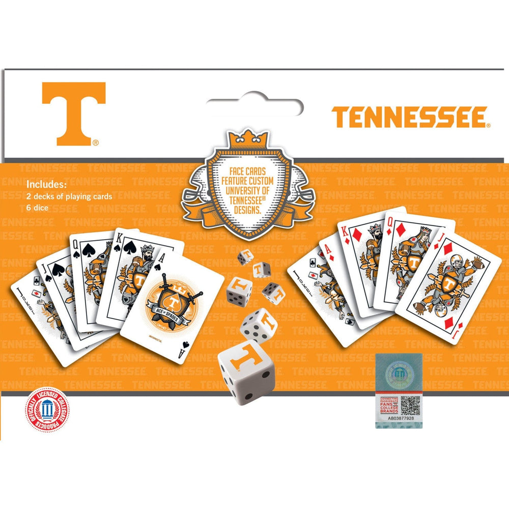 Tennessee Volunteers - 2-Pack Playing Cards & Dice Set (ONLINE ORDER ONLY)