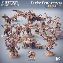 3D Printed Artisan Guild Aldeberan Firebrand Dumlok Flameseekers 28mm 32mm (Online Only)