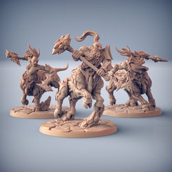 3D Printed Artisan Guild Kalkotaurs Dumlok Flameseekers 28mm 32mm (Online Only)