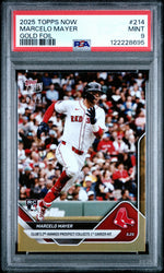 Graded 2025 Topps Now Marcelo Mayer #214 Gold Foil /50 Rookie RC Baseball Card PSA 9 Mint (ONLINE ORDER ONLY)