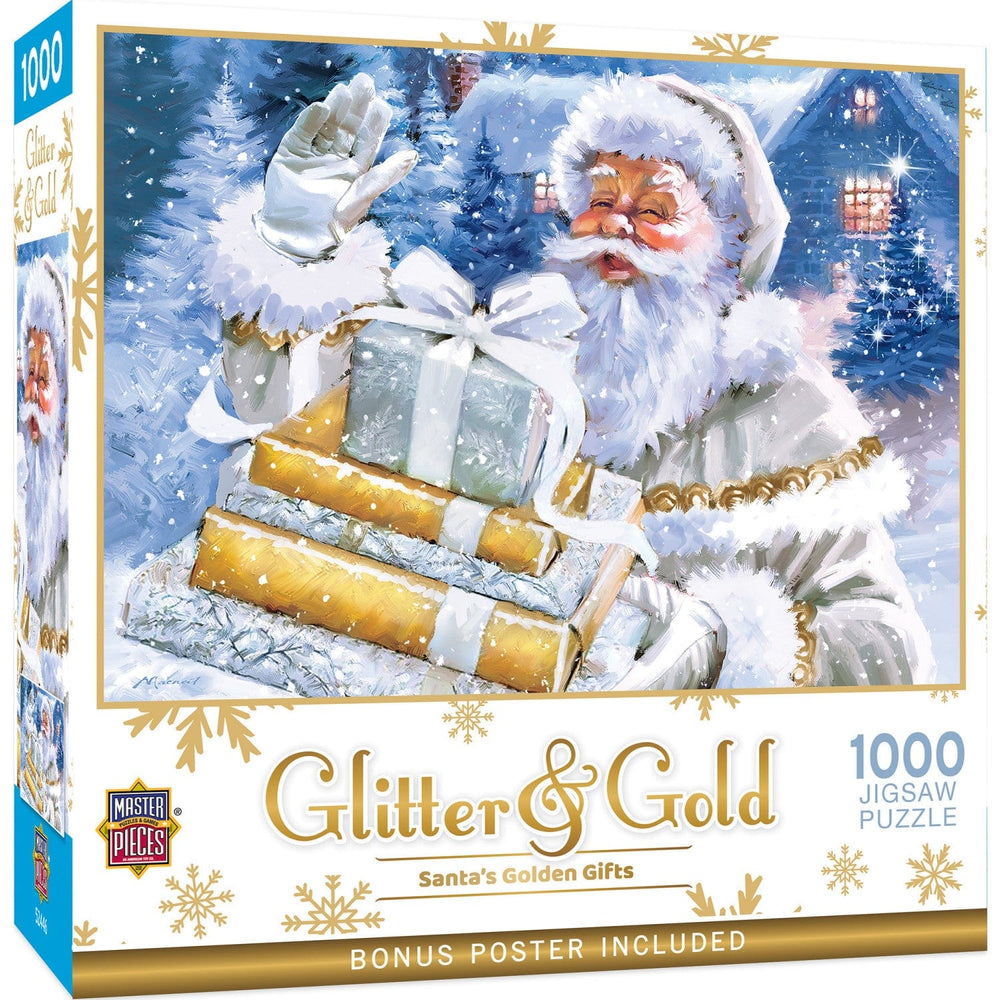 Glitter & Gold - Santa's Golden Gifts 1000 Piece Jigsaw Puzzle (ONLINE ORDER ONLY)