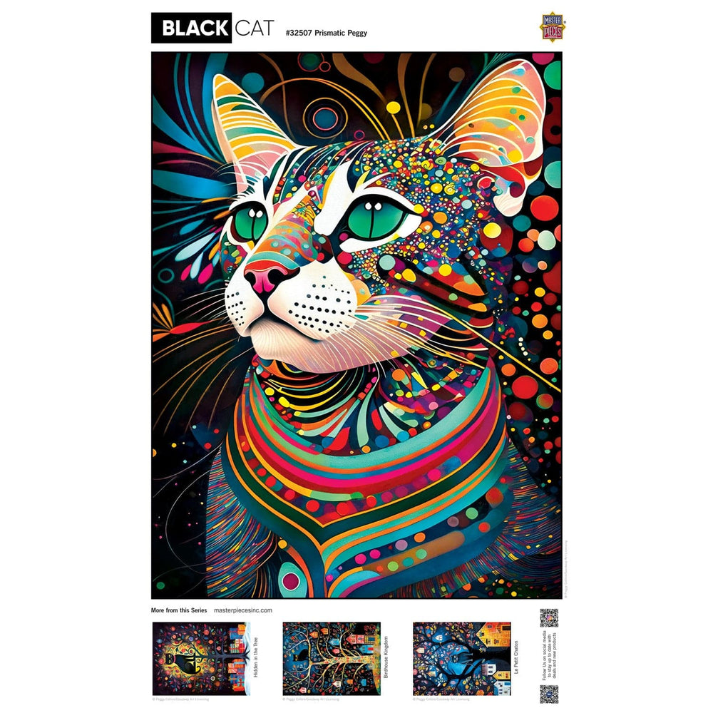 Black Cats - Prismatic Peggy 300 Piece EZ Grip Jigsaw Puzzle (ONLINE ORDER ONLY)