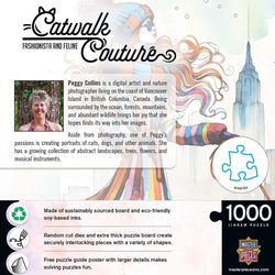 Catwalk Couture - Fashionista and Feline 1000 Piece Jigsaw Puzzle (ONLINE ORDER ONLY)