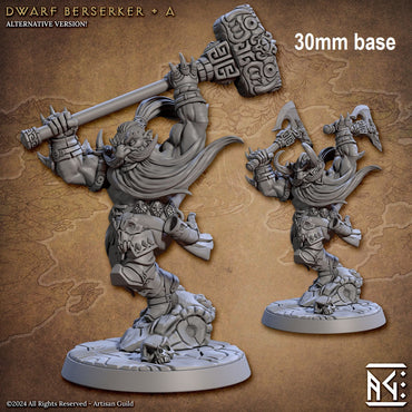 Dwarf Berserker (Base Sculpt A) (Online Order Only)