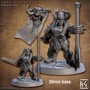 Dwarf Berserker (Base Sculpt E) (Online Order Only)