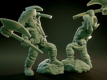 3D Printed Nafarrate Dwarf Lovecraftian Bestiary 28 32 mm D&D (Online Only)