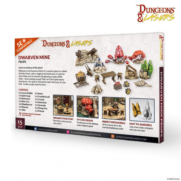 Dungeons & Lasers: Dwarven Mine Props (ONLINE ORDER ONLY)