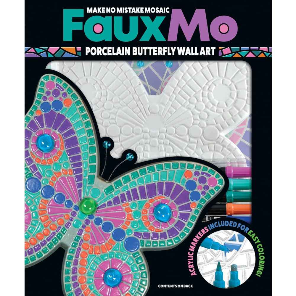 Faux Mo - Porcelain Butterfly Wall Art Craft Kit (ONLINE ORDER ONLY)