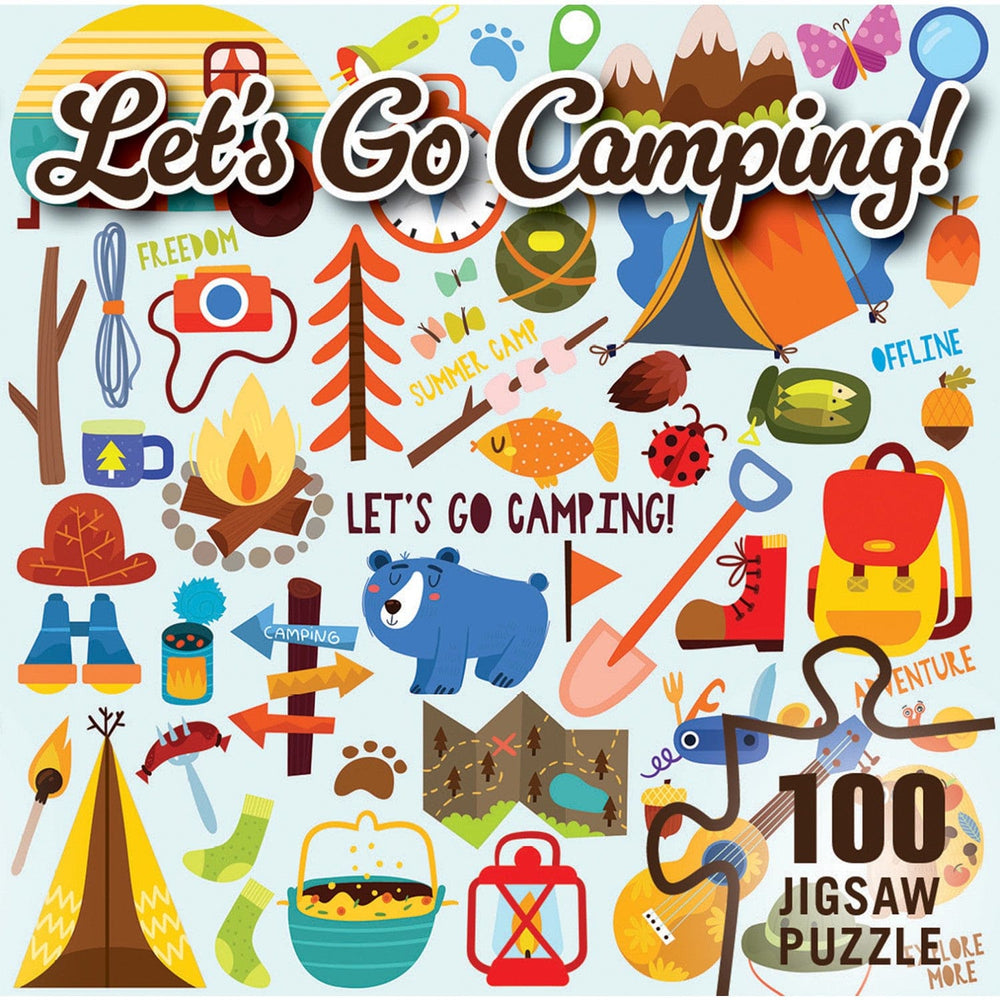 Let's Go Camping 100 Piece Jigsaw Puzzle (ONLINE ORDER ONLY)