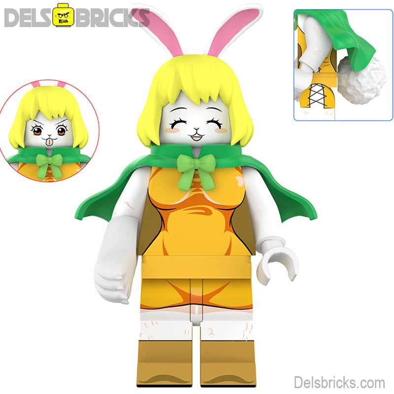 Carrot from ONE PIECE Anime Lego Minifigures custom toys Yellow dress (ONLINE ORDER ONLY)