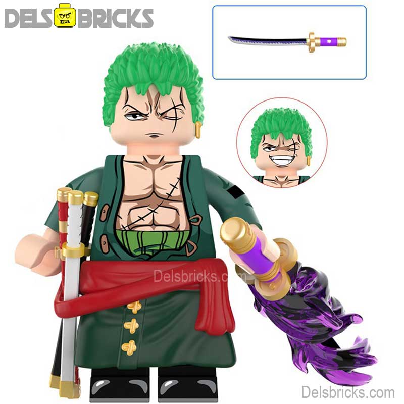 Roronoa Zoro from One Piece Lego Anime Minifigures Custom Toys 8 (ONLINE ORDER ONLY)