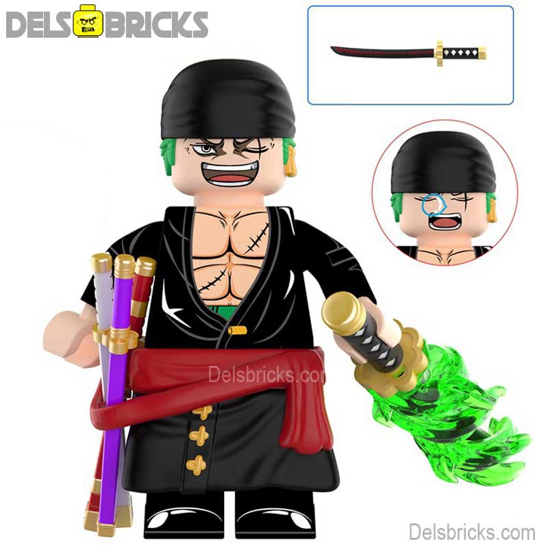 Roronoa Zoro from One Piece Lego Anime Minifigures Custom Toys 9 (ONLINE ORDER ONLY)
