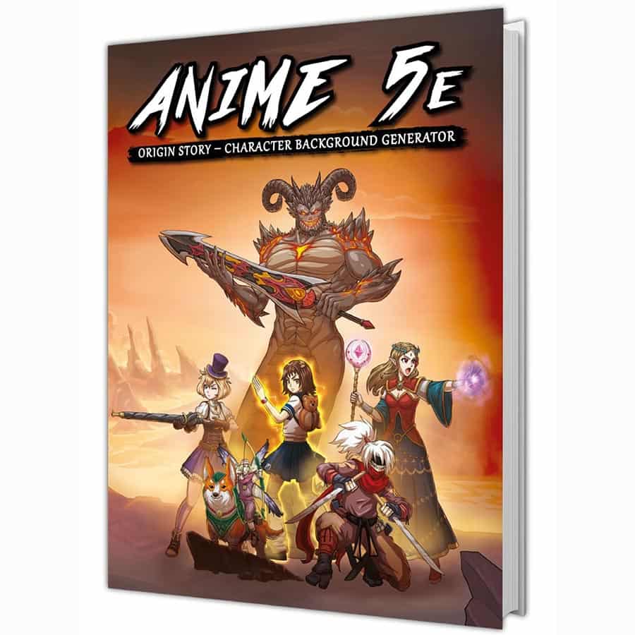 Anime 5E Origin Story: Character Background Generator - RPG (Online Order Only)