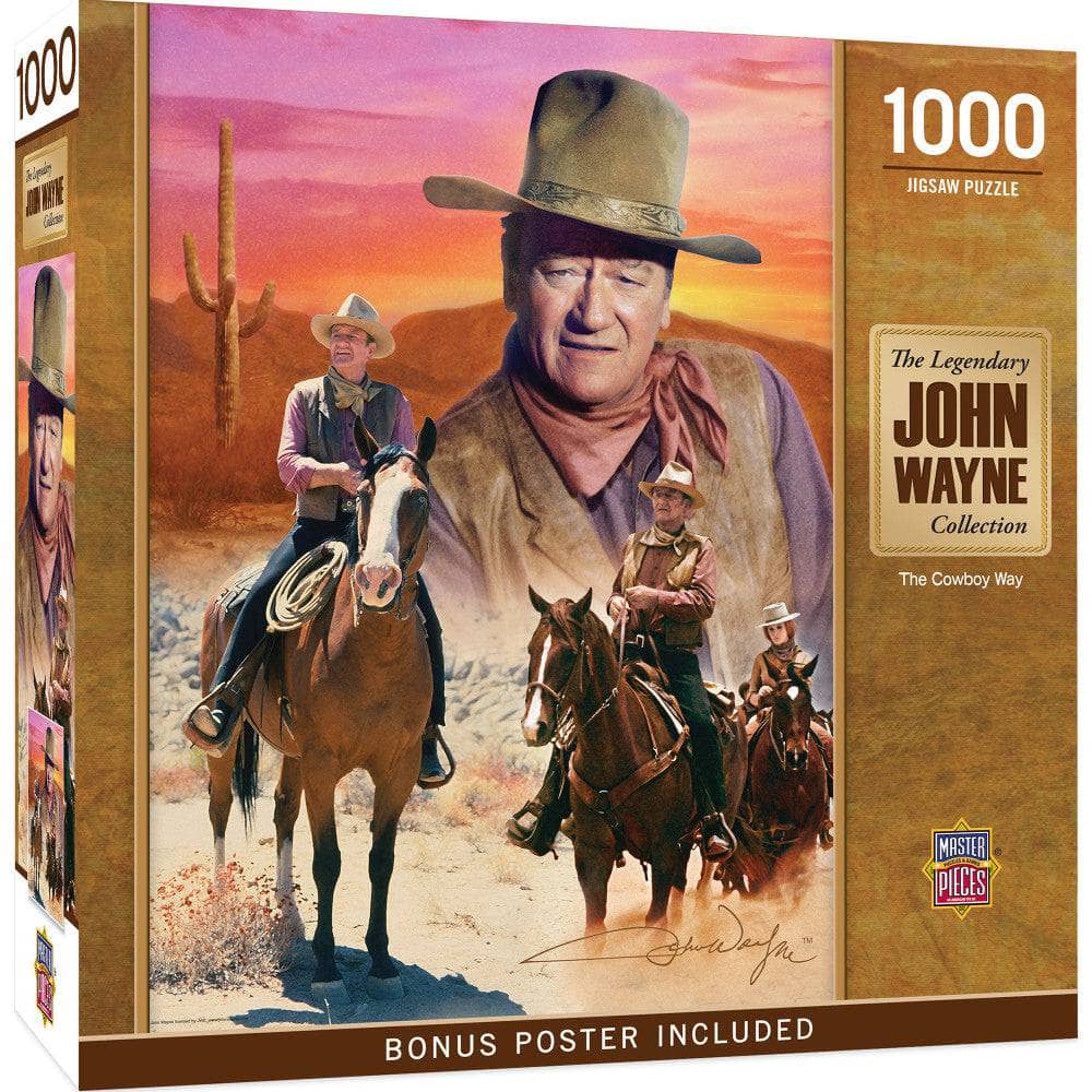 John Wayne Collection - The Cowboy Way 1000 Piece Jigsaw Puzzle (ONLINE ORDER ONLY)