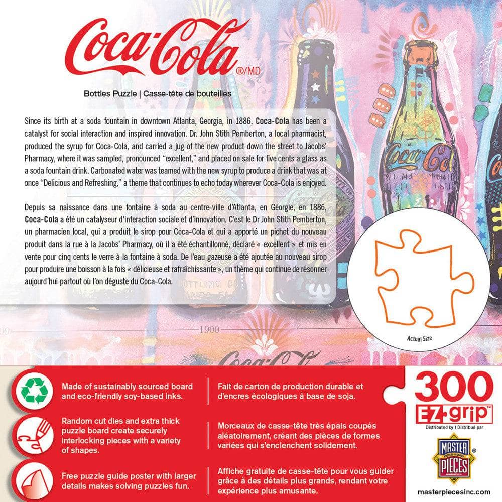 Coca-Cola - Bottles 300 Piece EZ Grip Jigsaw Puzzle (ONLINE ORDER ONLY)