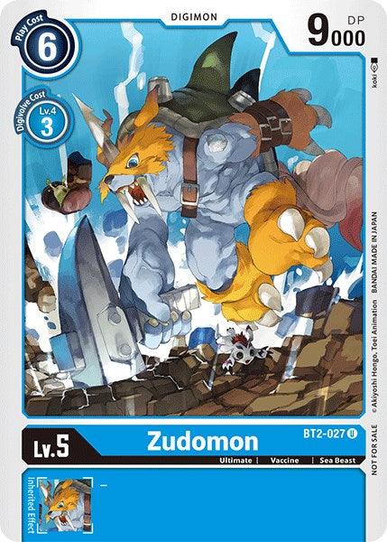 Zudomon [BT2-027] (Official Tournament Pack Vol.3) [Release Special Booster Promos] (ONLINE ORDER ONLY)