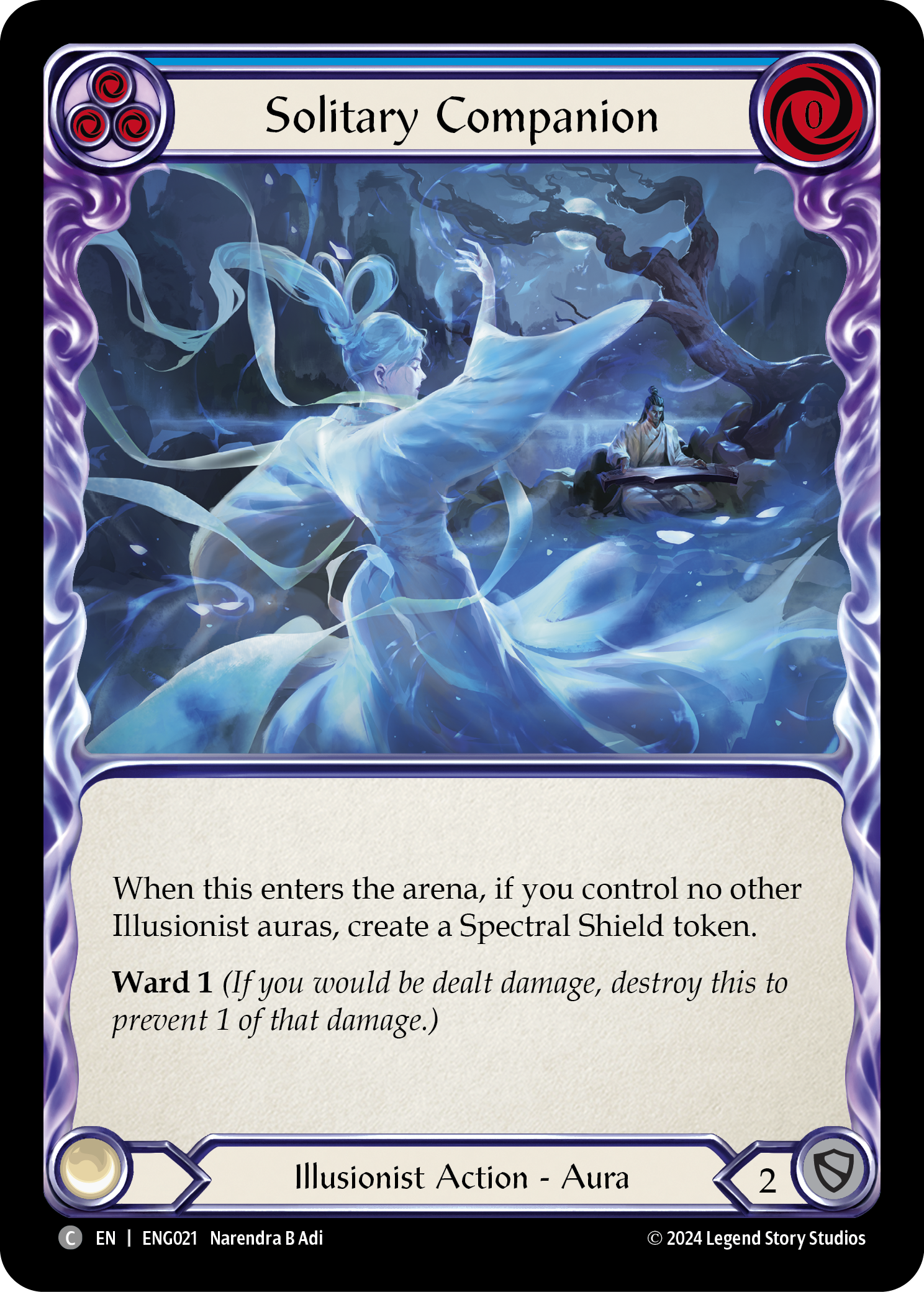 Solitary Companion [ENG021] (Part the Mistveil Enigma Blitz Deck)