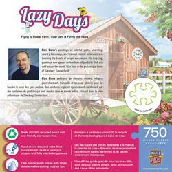 Lazy Days - Flying to Flower Farm 750 Piece Jigsaw Puzzle (ONLINE ORDER ONLY)