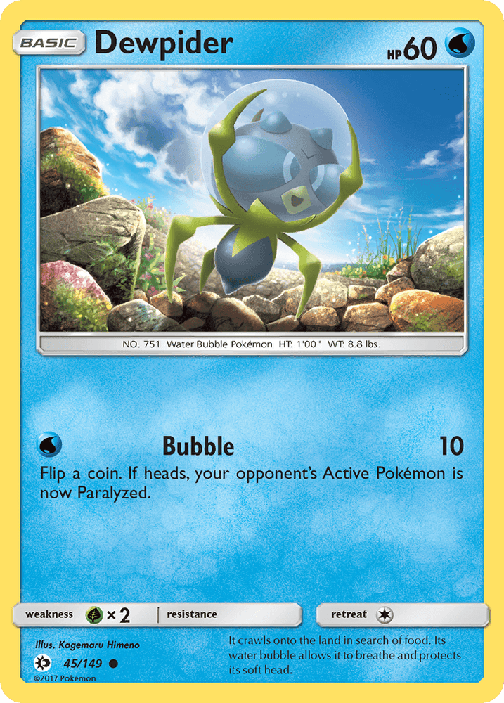 Dewpider (45/149) [Sun & Moon: Base Set] (Online Only)
