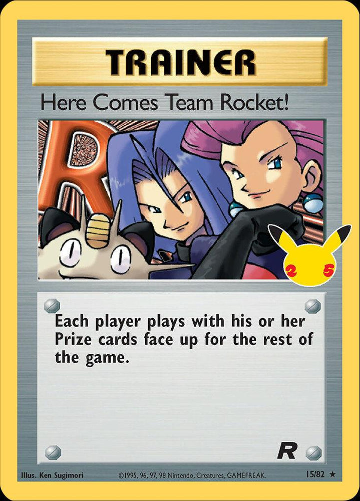 Here Comes Team Rocket! (15/82) [Celebrations: 25th Anniversary - Classic Collection] (Online Only)