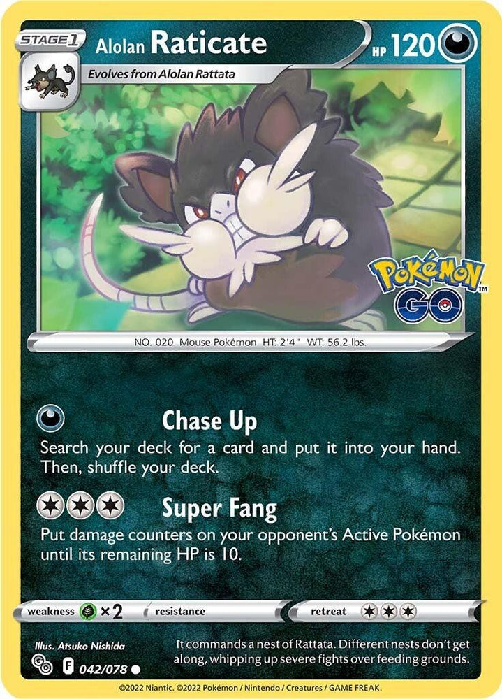 Alolan Raticate (042/078) [Pokémon GO] (Online Only)