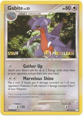 Gabite (48/123) (Staff Prerelease Promo) [Diamond & Pearl: Black Star Promos] (Online Only)