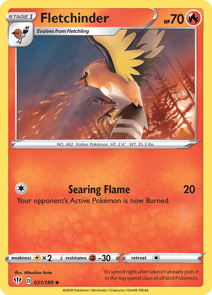 Fletchinder (031/189) [Sword & Shield: Darkness Ablaze] (Online Only)