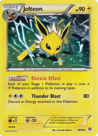 Jolteon (26/98) (Cosmos Holo) [XY: Ancient Origins] (Online Only)