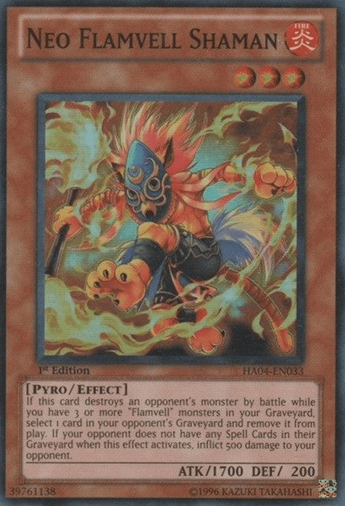 Neo Flamvell Shaman [HA04-EN033] Super Rare (ONLINE ORDER ONLY)