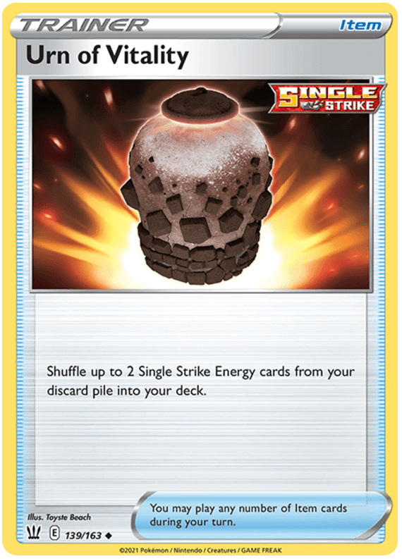 Urn of Vitality (139/163) [Sword & Shield: Battle Styles] (Online Only)