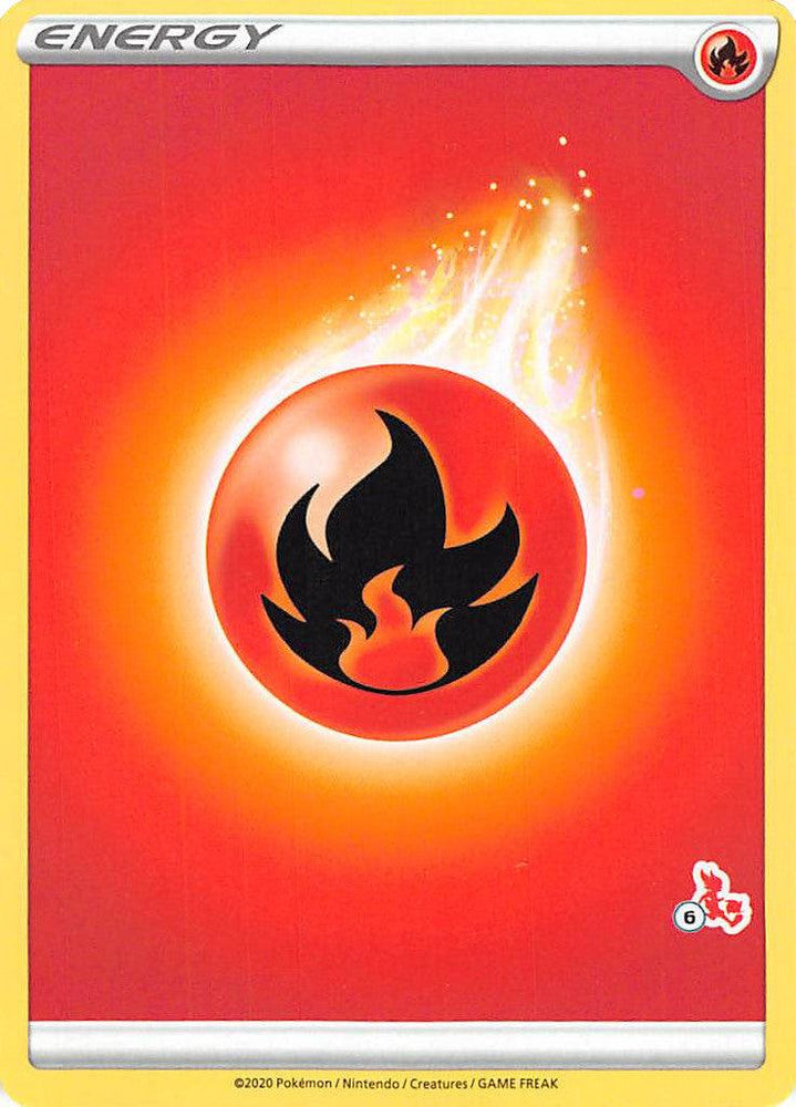Fire Energy (Cinderace Stamp #6) [Battle Academy 2022] (Online Only)