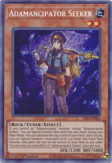 Adamancipator Seeker [SESL-EN001] Secret Rare (ONLINE ORDER ONLY)