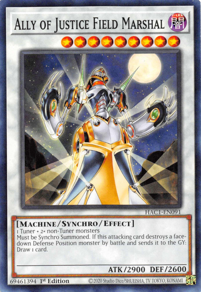 Ally of Justice Field Marshal [HAC1-EN091] Common (ONLINE ORDER ONLY)