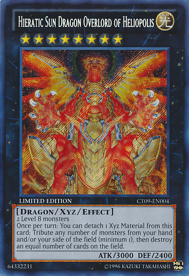 Hieratic Sun Dragon Overlord of Heliopolis [CT09-EN004] Secret Rare (ONLINE ORDER ONLY)