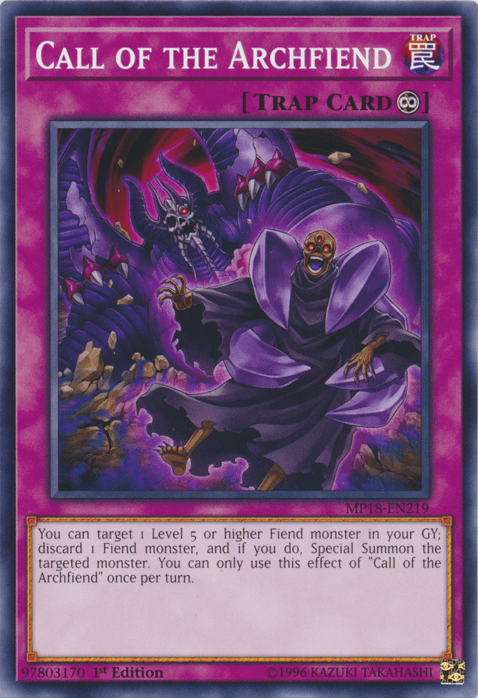 Call of the Archfiend [MP18-EN219] Common (ONLINE ORDER ONLY)