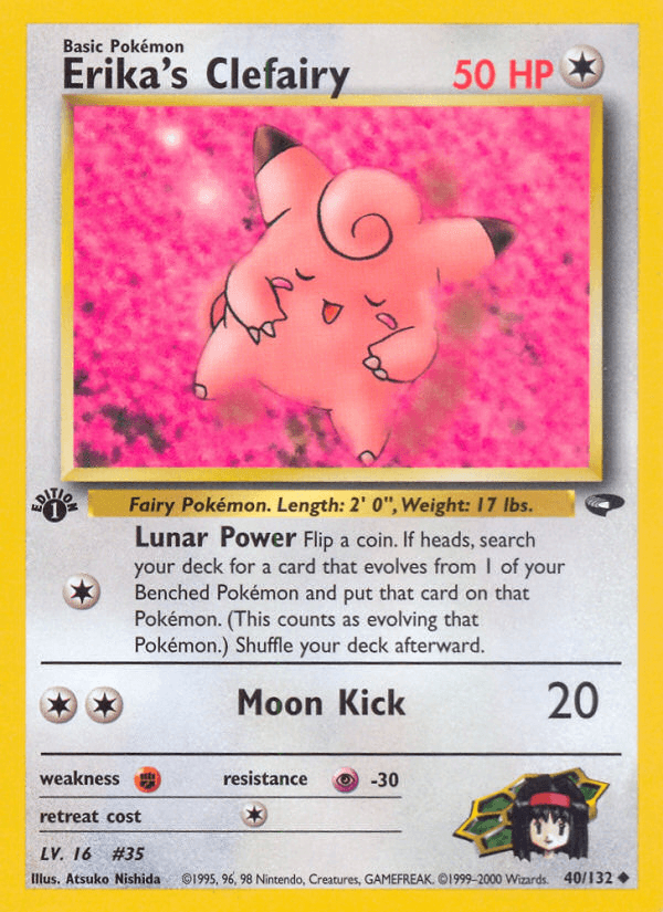 Erika's Clefairy (40/132) [Gym Challenge 1st Edition] (Online Only)