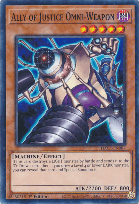 Ally of Justice Omni-Weapon (Duel Terminal) [HAC1-EN087] Common (ONLINE ORDER ONLY)