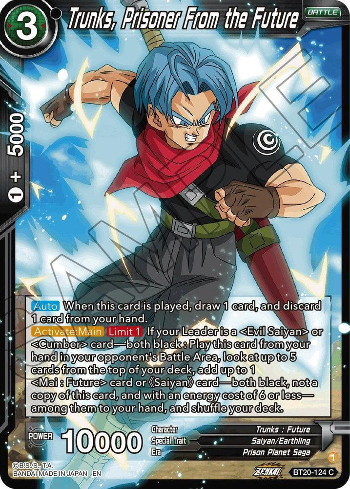 Trunks, Prisoner From the Future (BT20-124) [Power Absorbed] (ONLINE ORDER ONLY)