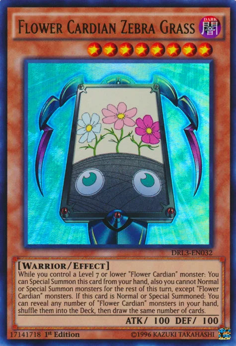 Flower Cardian Zebra Grass [DRL3-EN032] Ultra Rare