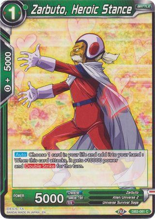 Zarbuto, Heroic Stance (Reprint) (DB2-081) [Battle Evolution Booster] (ONLINE ORDER ONLY)
