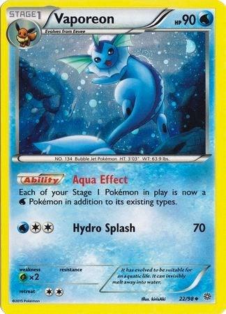 Vaporeon (22/98) (Cosmos Holo) [XY: Ancient Origins] (Online Only)