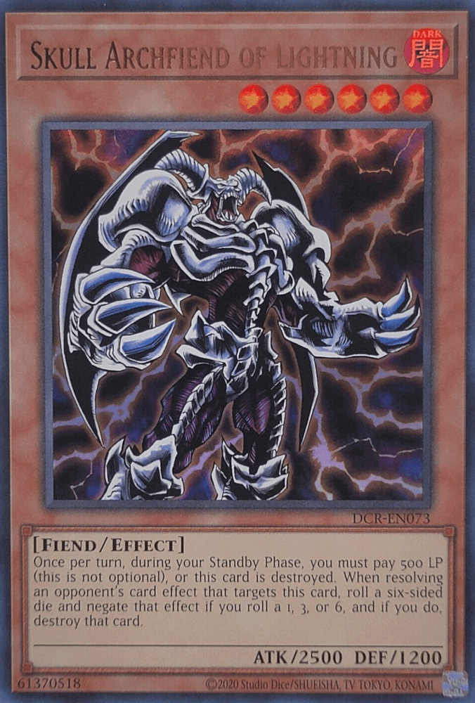Skull Archfiend of Lightning (25th Anniversary) [DCR-EN073] Ultra Rare (ONLINE ORDER ONLY)