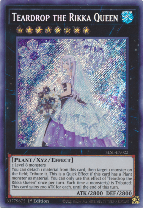 Teardrop the Rikka Queen [SESL-EN022] Secret Rare (ONLINE ORDER ONLY)