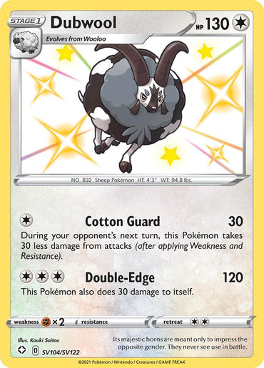 Dubwool (SV104/SV122) [Sword & Shield: Shining Fates] (Online Only)