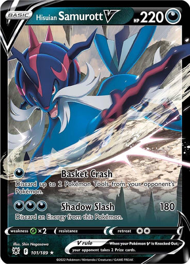 Hisuian Samurott V (101/189) [Sword & Shield: Astral Radiance] (Online Only)