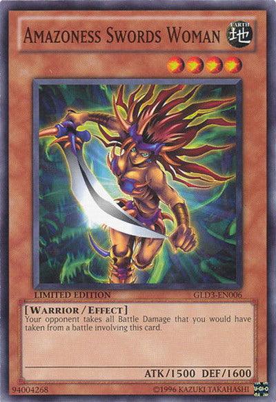 Amazoness Swords Woman [GLD3-EN006] Common (ONLINE ORDER ONLY)