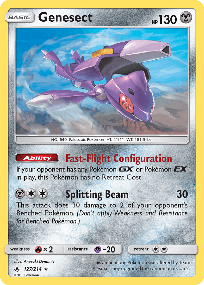 Genesect (127/214) [Sun & Moon: Unbroken Bonds] (Online Only)