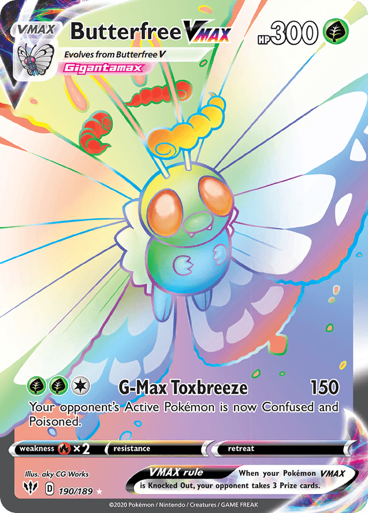 Butterfree VMAX (190/189) [Sword & Shield: Darkness Ablaze] (Online Only)