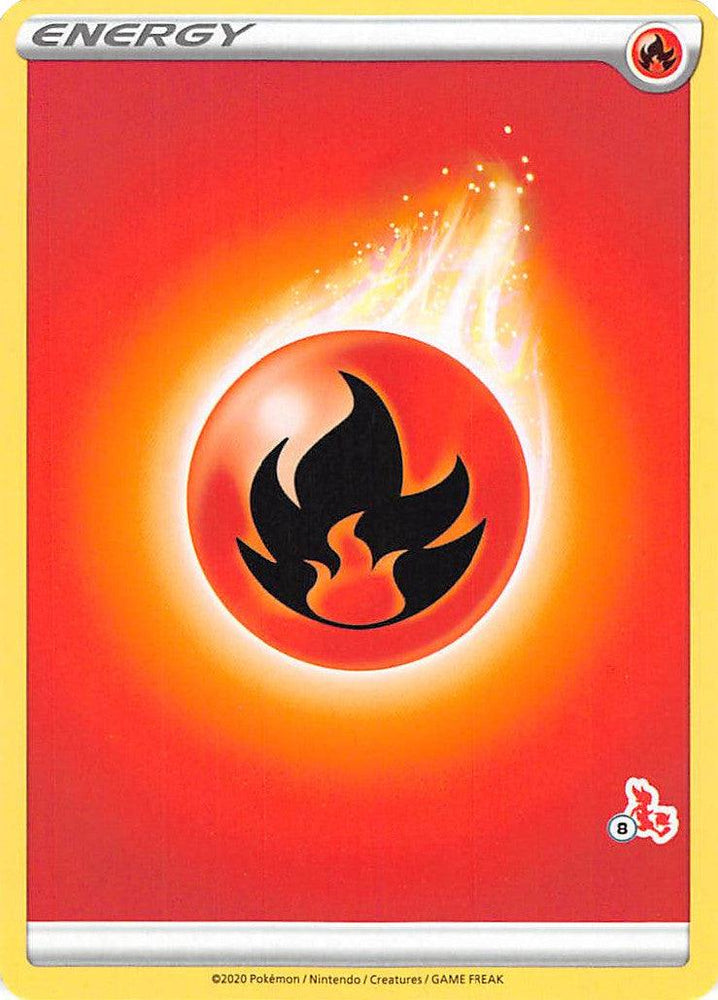 Fire Energy (Cinderace Stamp #8) [Battle Academy 2022] (Online Only)